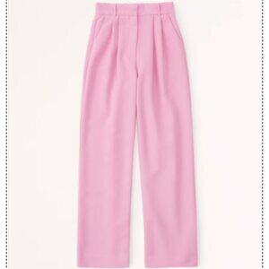 Abercrombie A&F Sloane Tailored Pant - Pink - 10 S